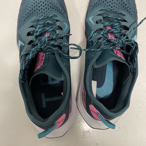Nike Women's Air Zoom Terra Kiger 7 Trail Runner Hiker 11.5 CW6066 301 Teal/Pink - Picture 8 of 9